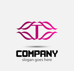 Letter T logo icon design symbol
