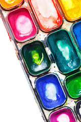 Watercolor paints. Paintbox