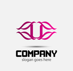 Obraz premium Letter U logo icon design template elements 