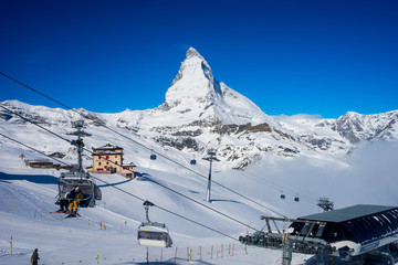 Fototapeta premium ski on Matterhorn Peak