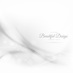 abstract white wave style background