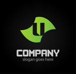 Letter u logo icon design template elements
