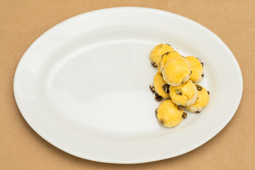 baked fruit scones - similar to American 