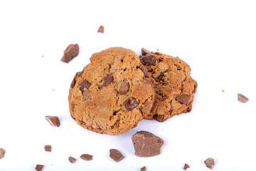 chocolate chip cookies, choco chip cookies, cookies on white, cookies, chocochip cookies, handmade cookies, handmade chocolate cookies, handmade chocolate chip cookies