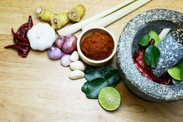 Thai spice for hot curry and soup