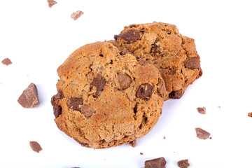 chocolate chip cookies, choco chip cookies, cookies on white, cookies, chocochip cookies, handmade cookies, handmade chocolate cookies, handmade chocolate chip cookies