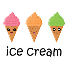 Collection of ice cream