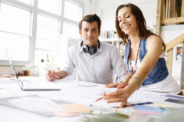 Fototapeta premium Start-up Team of two young people