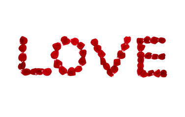 Love mit Rosenbl&auml;ttern