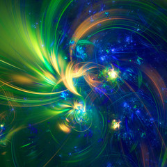 Obraz premium Abstract fractal illustration for creative design