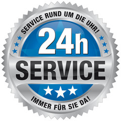 24h Service - Service rund um die Uhr! Immer für Sie da!