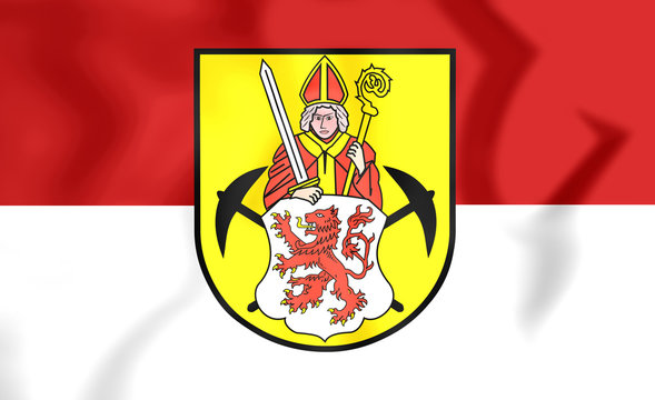 Flag of Kerkrade (Limburg), Netherlands.