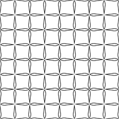 Vector modern seamless geometry pattern squares, black and white abstract geometric background, subtle pillow print, monochrome retro texture, hipster fashion design © sunspire