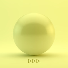 Sphere. 3D vector illustration.