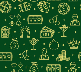Casino Background Pattern. Vector