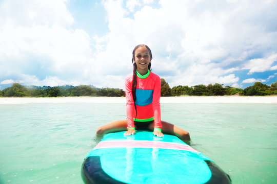 Kid surfing