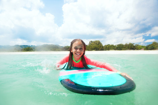 Kid surfing