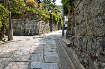 Fototapeta na wymiar 京都　石塀小路