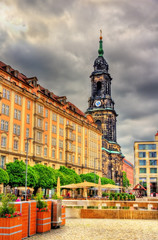 Buildings in the historic centre of Dresden