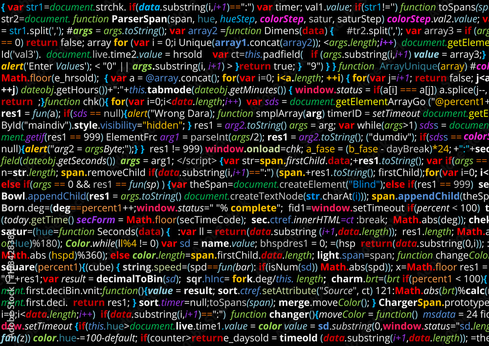 Wall mural source code screen