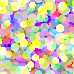 Abstract seamless bokeh background. Vector illustration