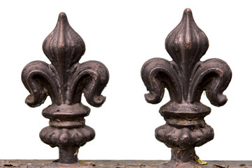 Fler de lis railing finials © Peter Cripps