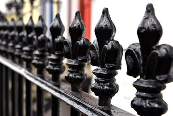 Victoran fleur de lis railings © Peter Cripps