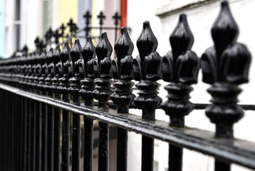 Victoran fleur de lis railings © Peter Cripps