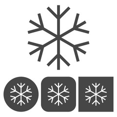 Obraz premium Snowflakes icon - vector icons set