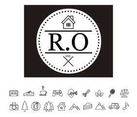 RO Initial Logo for your startup venture