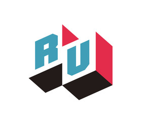 RU Initial Logo for your startup venture