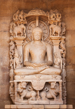 Cultural heritage of India  the sculptures made of sandstone, Kandariya Mahadeva, Khajuraho, Madhya Pradesh.