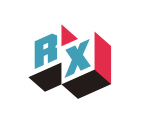 RX Initial Logo for your startup venture