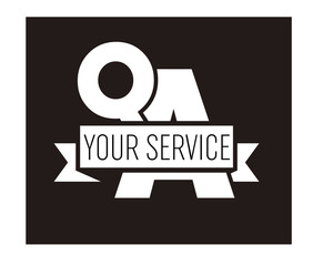 QA Initial Logo for your startup venture