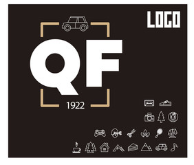 QF Initial Logo for your startup venture