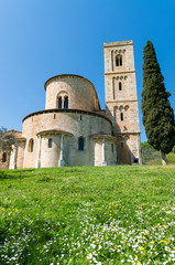 Fototapeta na wymiar Sant'Antimo Abbey, Tuscany - Italy