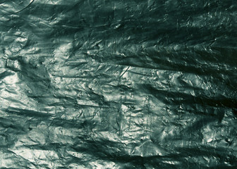 Cyan plastic bag texture