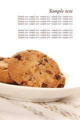 Cookies with chocolate chip