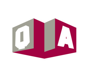 Fototapeta premium QA Initial Logo for your startup venture