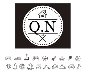 QN Initial Logo for your startup venture