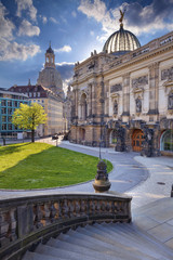 Dresden. Image of Dresden old town at spring day.