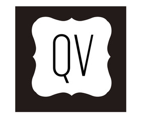 QV Initial Logo for your startup venture