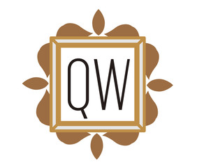 QW Initial Logo for your startup venture