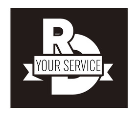 RD Initial Logo for your startup venture