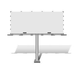 Obraz premium Advertising construction for outdoor advertising big billboard. Vector billboard for your design.
