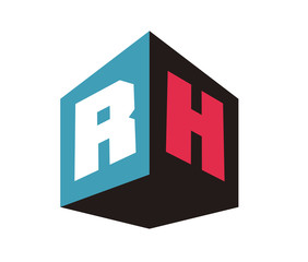 RH Initial Logo for your startup venture