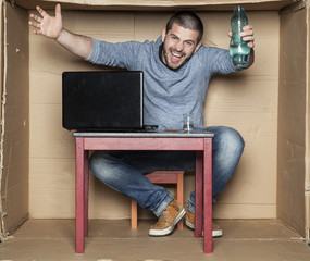 individual invites to drink alcohol with him