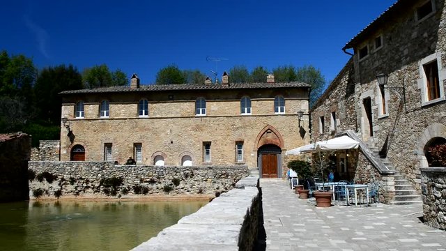 Bagno Vignoni, medieval and thermal town of Tuscany