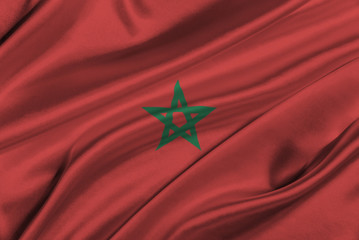 Flag of Morocco.