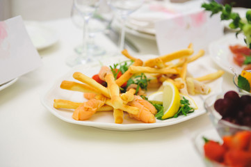 Sticks with Red Fish